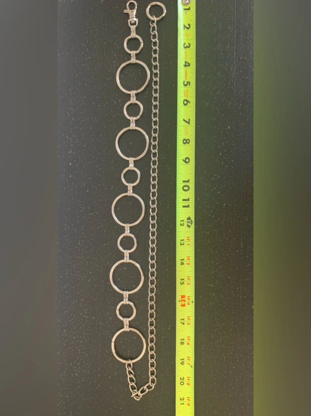 Vintage Silver  Circle Link Belt - Women